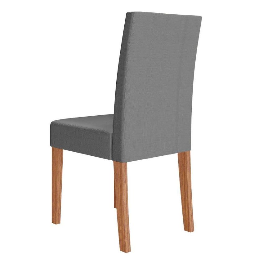 Kit 8 Cadeiras De Jantar Josi Mdf Suede Cinza Pallazio - imagem 3