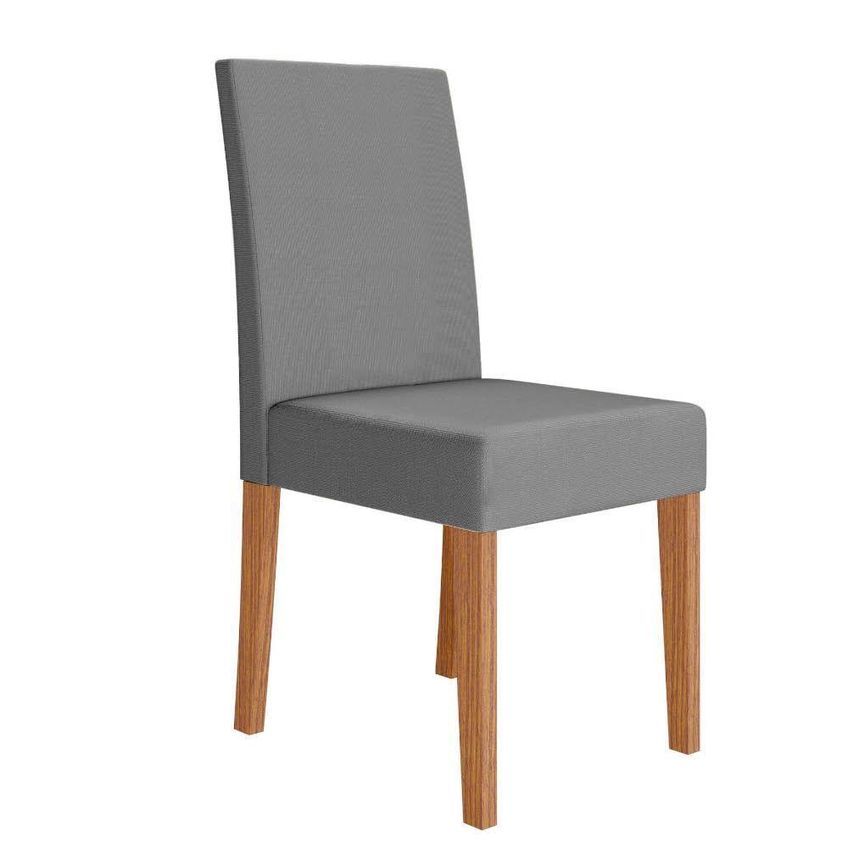 Kit 8 Cadeiras De Jantar Josi Mdf Suede Cinza Pallazio - imagem 5