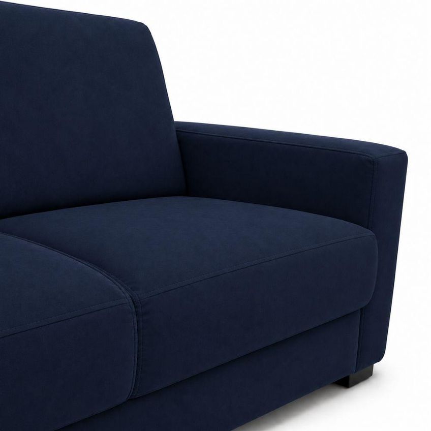 Sofá Namoradeira 3 Lugares 200cm Azul Suede Tatite Decor - imagem 4
