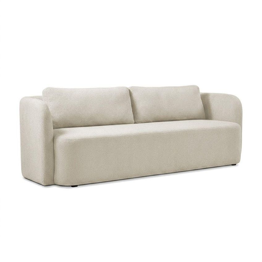 Sofá Helio 3 Lugares 200cm Bege Suede D'rossi - imagem 5