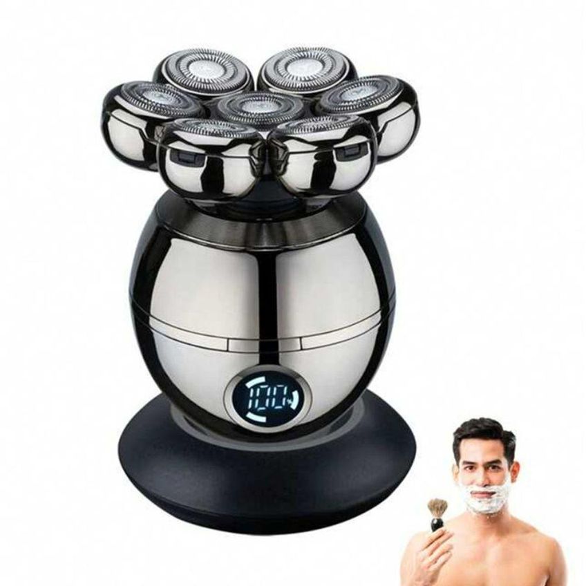 Máquina De Barbear Recarregável Barbeador Elétrico 7d Alex Para Barba E Cabelo Lâmina Aço Inox - imagem 3