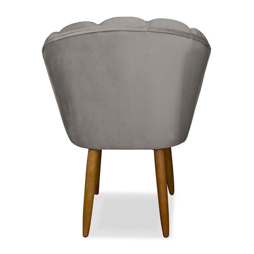 Cadeira De Jantar Moderna Flor Balaqui Decor Capuccino - imagem 2