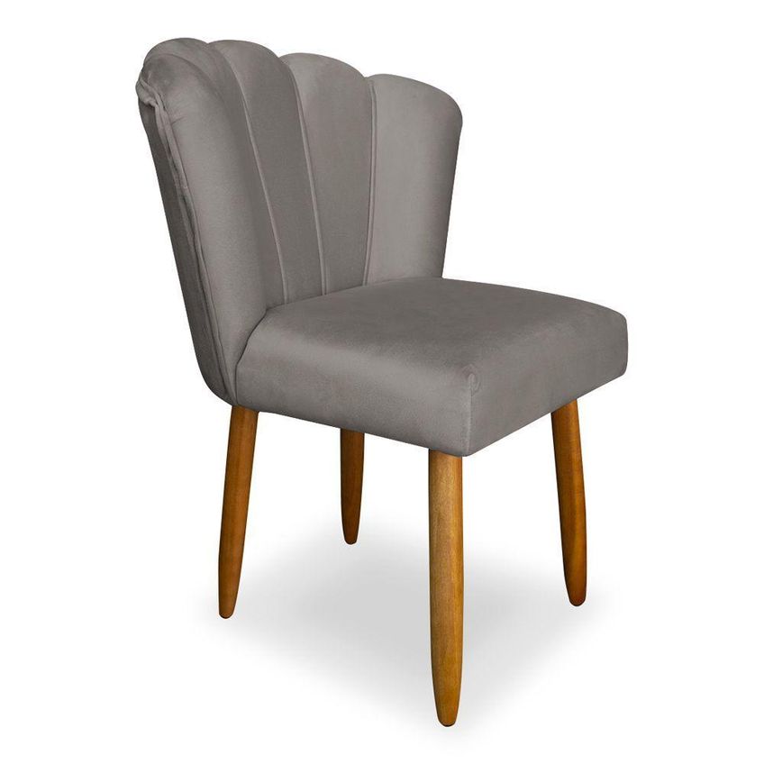 Cadeira De Jantar Moderna Flor Balaqui Decor Capuccino - imagem 3