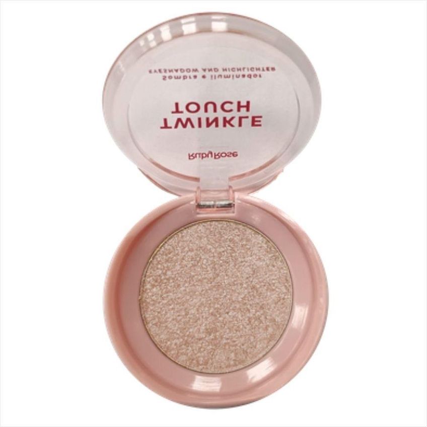 Sombra E Iluminador Twinkle Touch HBM1004 2 Em 1 Com Brilho Radiante Pink Luster Ruby Rose - imagem 3