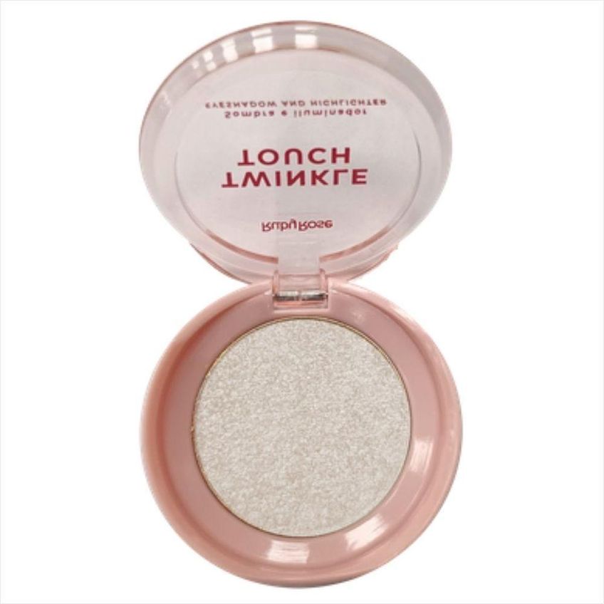 Sombra E Iluminador Twinkle Touch HBM1004 2 Em 1 Com Brilho Radiante Pink Luster Ruby Rose - imagem 4