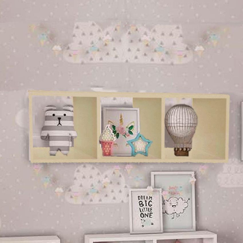 Nicho Triplo F031 70x30x20cm MDF 100% MDF de Reflorestamento Amadeirado - imagem 2