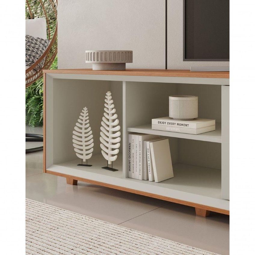 Rack Para TV Prime 75 250cm em MDF Naturalle-Off Mavaular Móveis - imagem 3