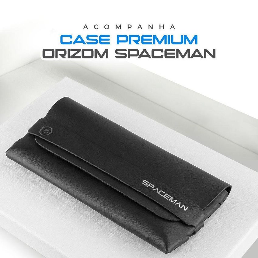 Óculos De Sol Orizom Spaceman Jaguar Em Metal Preto Com Lente Polarizada E Case Rígida Público - imagem 3