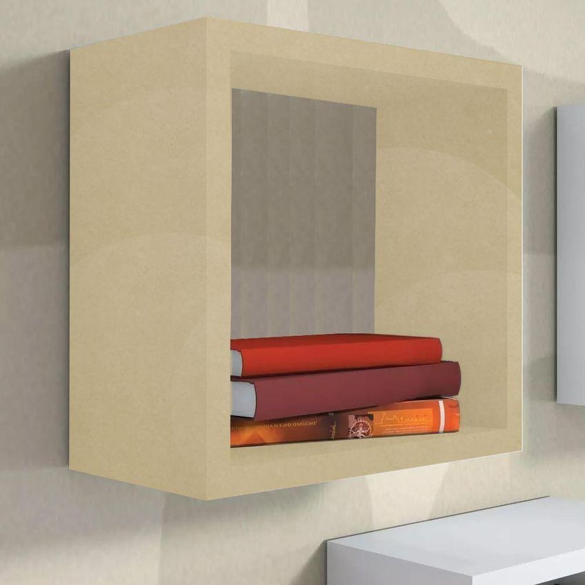 Nicho Decorativo F031 40x40x20cm Em MDF Para Organização Amadeirado - imagem 3