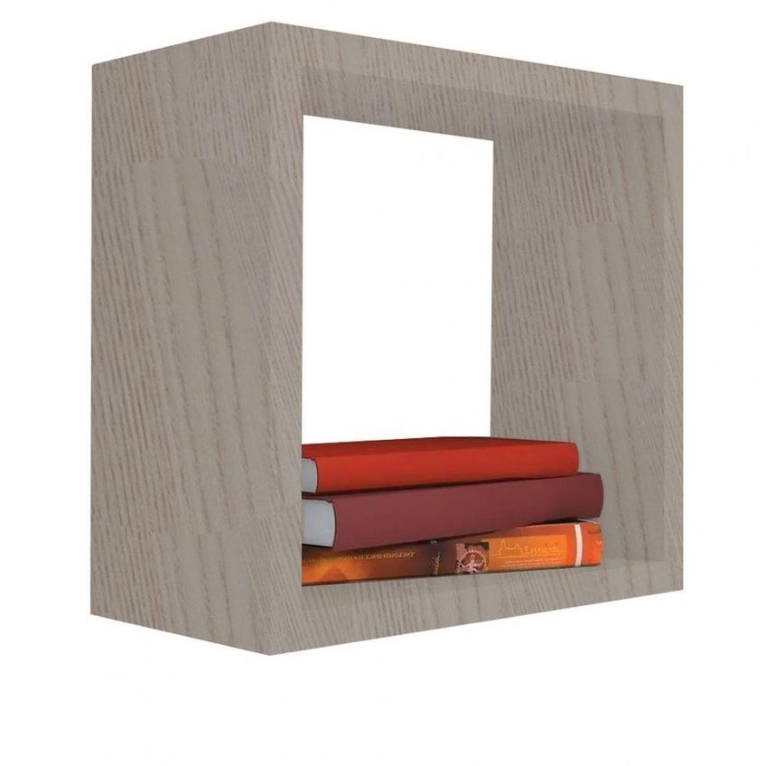 Nicho Decorativo F031 20x20x15cm Em MDF Moderno Para Decoração De Parede Amadeirado - imagem 5
