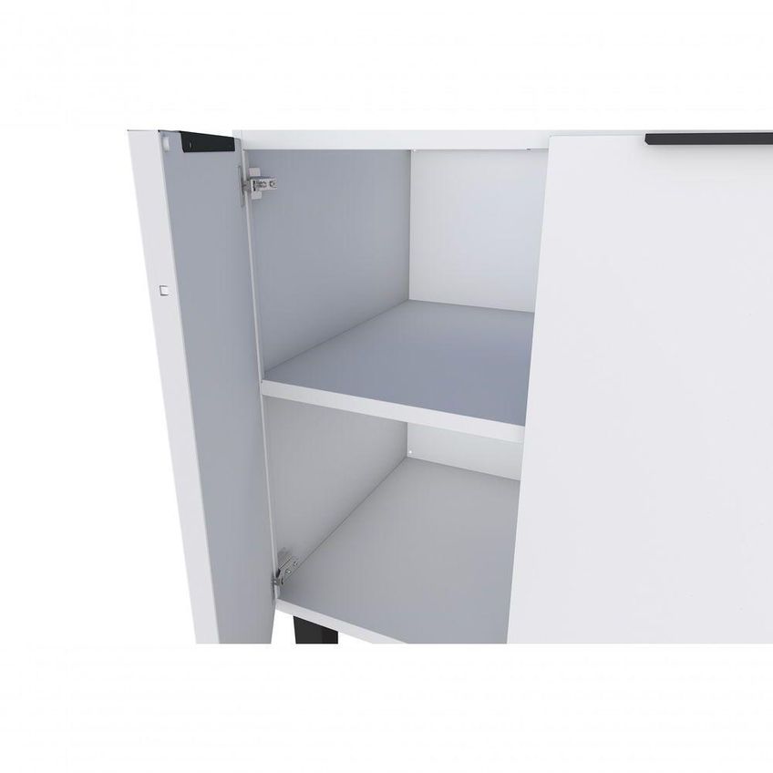 Gabinete De Cozinha Juno 200 4 Portas 4 Gavetas 100% Aço 192cm Cinza - imagem 4