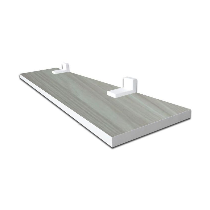 Prateleira Linha-furta Cor 40x15cm MDF Para Organização Branco - imagem 5