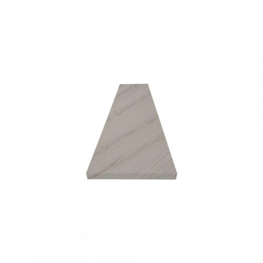 Prateleira Simples 50x15cm Em MDF Com Suporte Para Parede Uso Decorativo Amadeirado - imagem 3