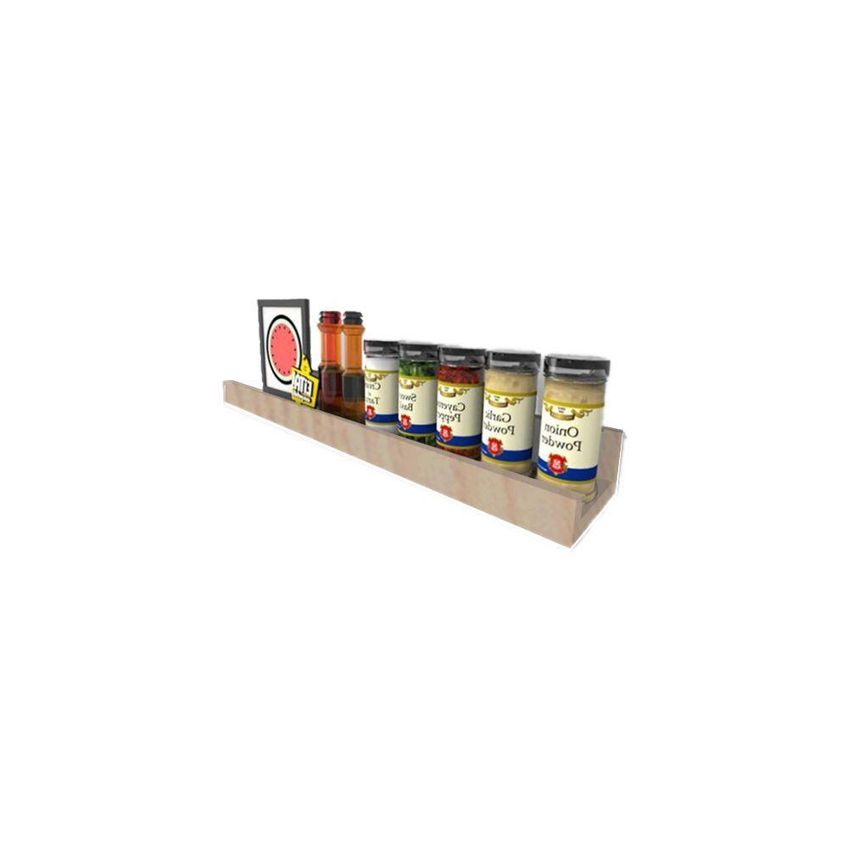 Prateleira Para Temperos Tempero Simples 30cm Em Mdf Madeirado Amadeirado - imagem 3