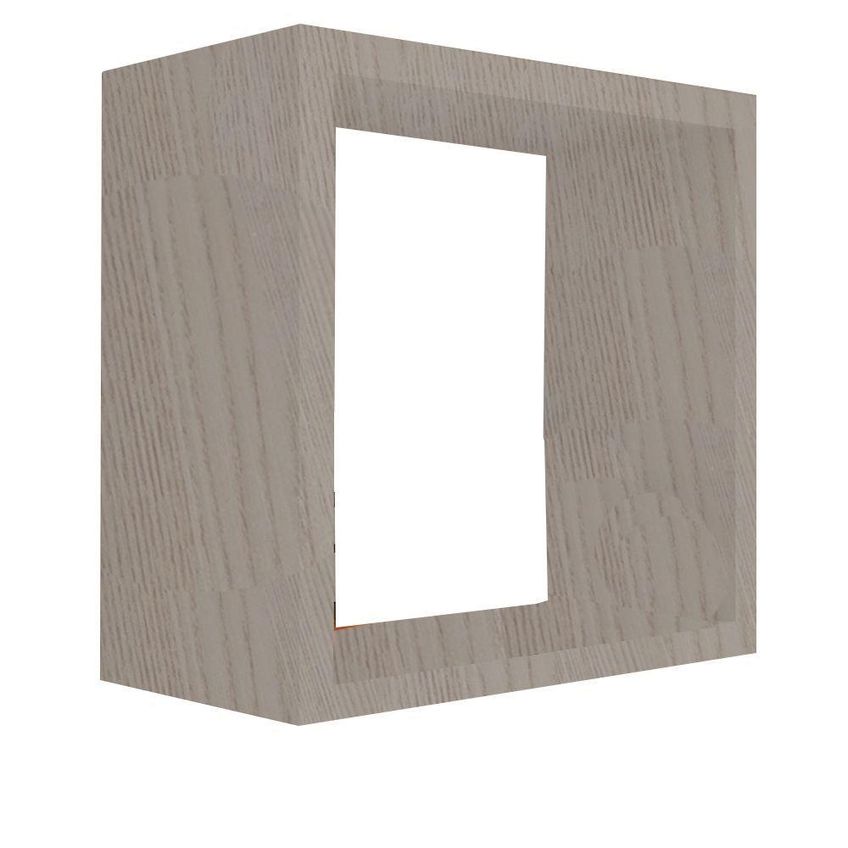 Nicho Decorativo [F031] 50x50x15cm Em MDF Moderno Para Decoração Amadeirado - imagem 3