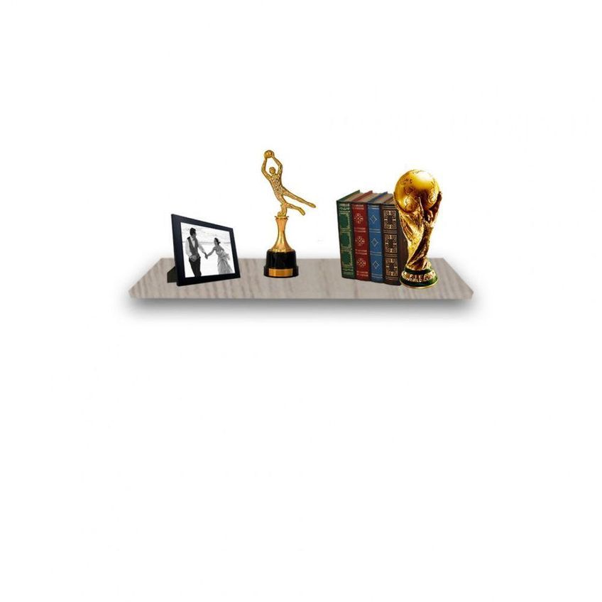 Prateleira Simples 20x15cm Em Mdf Com Suporte Para Organização Amadeirado - imagem 5
