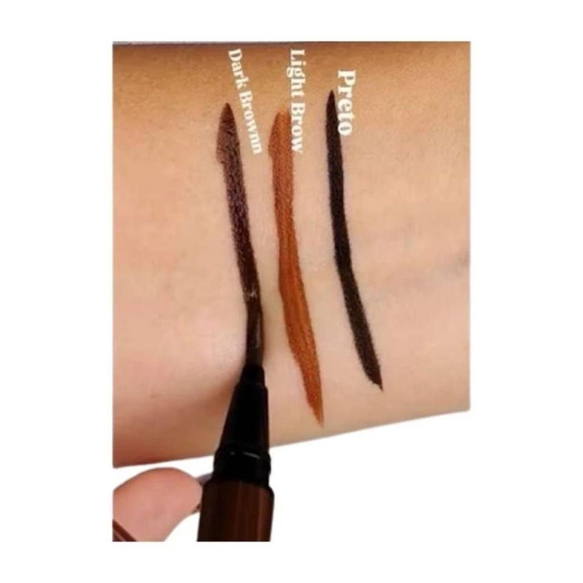 Caneta Delineadora Glass Marrom Light Brown BE01 HB527-1 Ponta Fina Secagem Rápida Marrom Ruby Rose - imagem 3