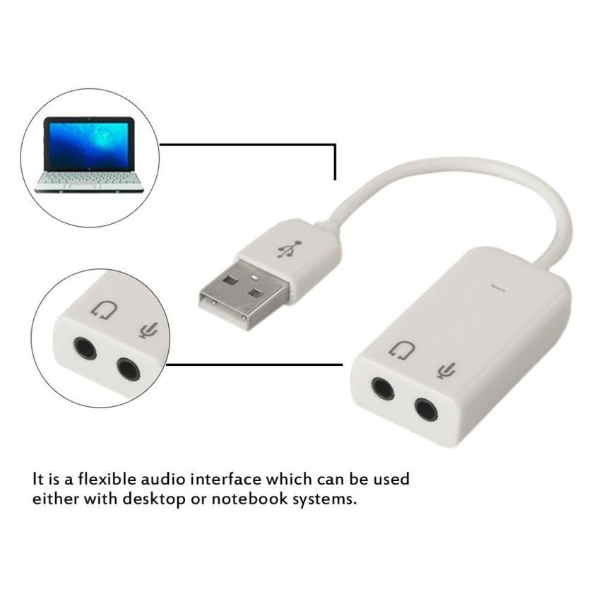 Adaptador Placa De Som Externa Usb 7.1 Fone E Microfone - imagem 4