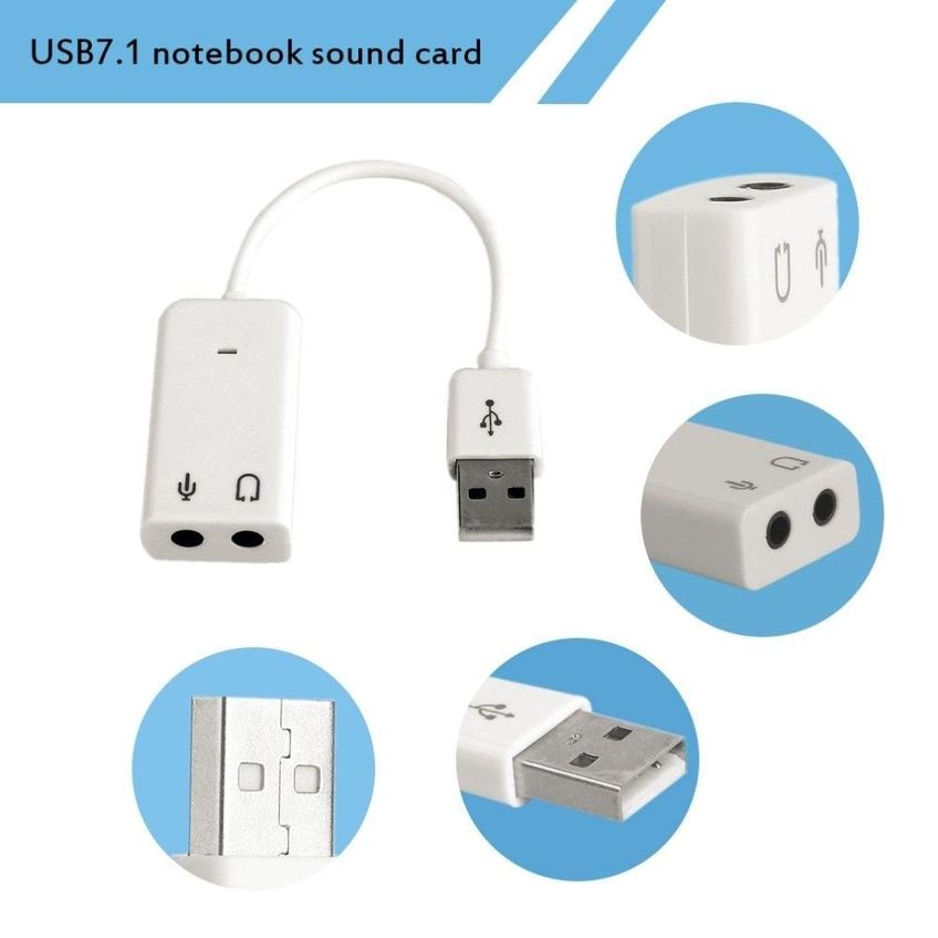 Adaptador Placa De Som Externa Usb 7.1 Fone E Microfone - imagem 5