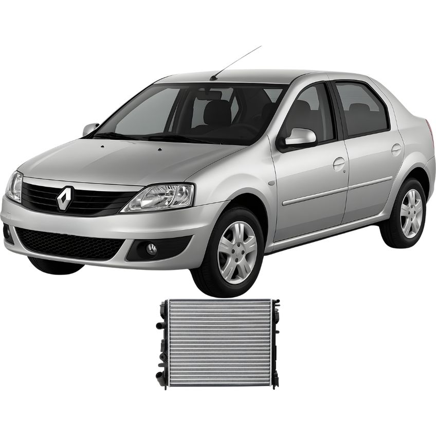 Radiador Clio 99-2009 Logan Sandero 1.0/1.6 2007 2008-2013 Expandido - imagem 5