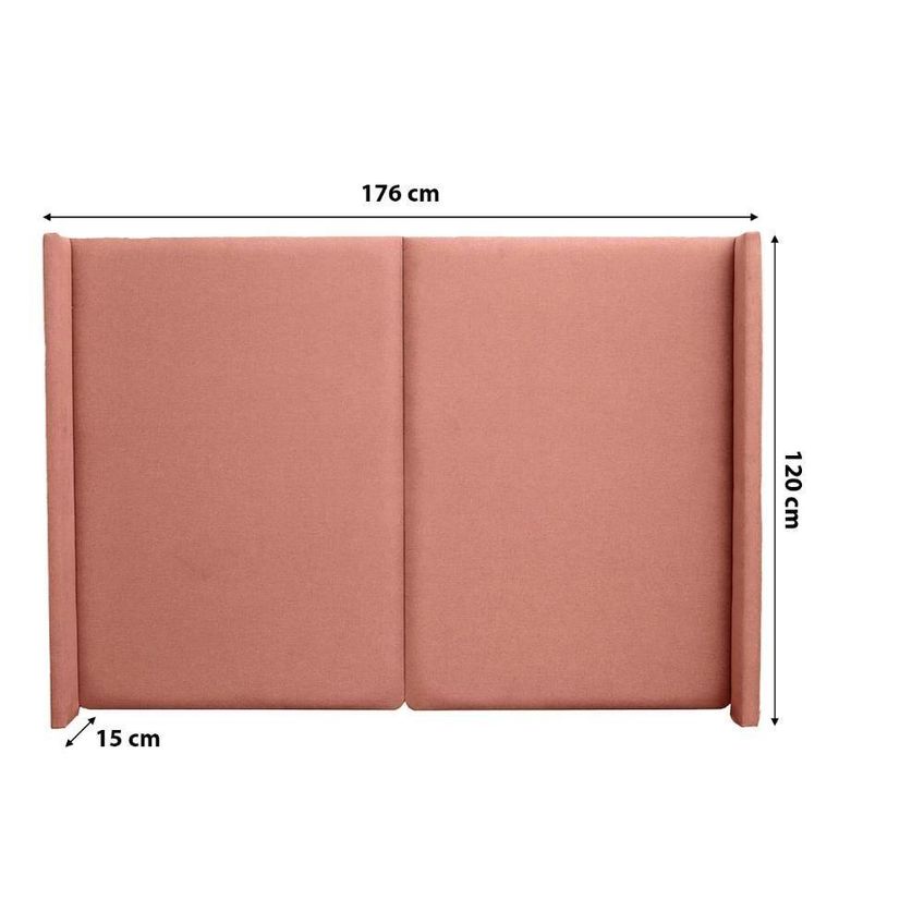 Cabeceira Queen Estofada 176cm Com 2 Mesas Mdf Veludo Slim Rose E Luna Com Dourado Casa Lar Shop - imagem 3