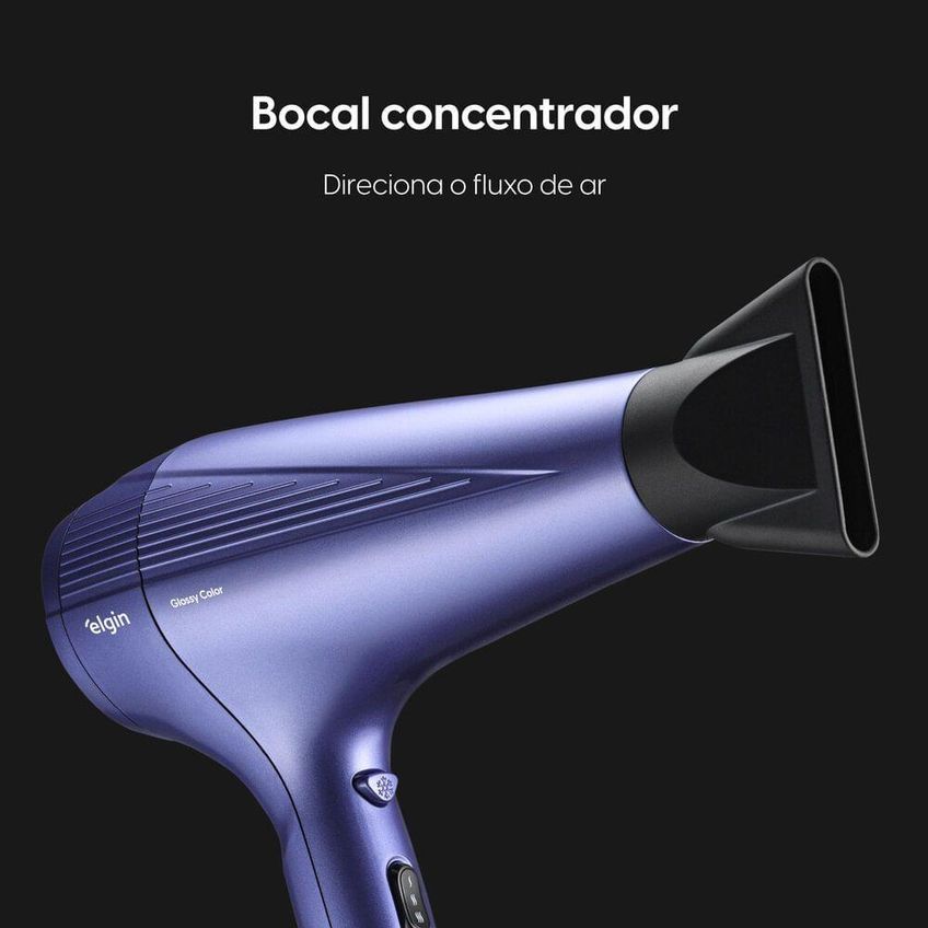 Secador de Cabelo Glossy Color 2000W 2 Velocidades Elgin 110V - imagem 4