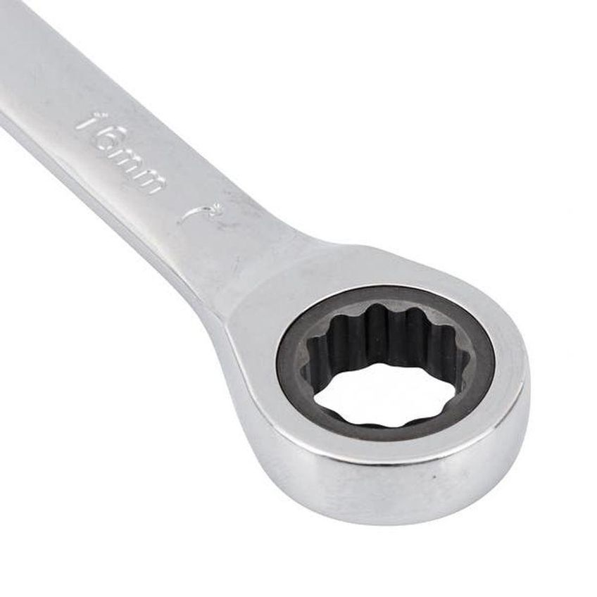 Chave Combinada Com Catraca Articulada 16mm 148099 Aço Cromo Vanádio Crv Cromado Mtx - imagem 5
