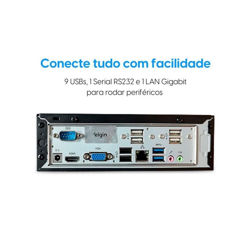 Minicomputador Nano 100 Intel N95 4gb Ram Ssd 128gb Compatível Com Linux E Windows 11 Iot Elgin - imagem 5