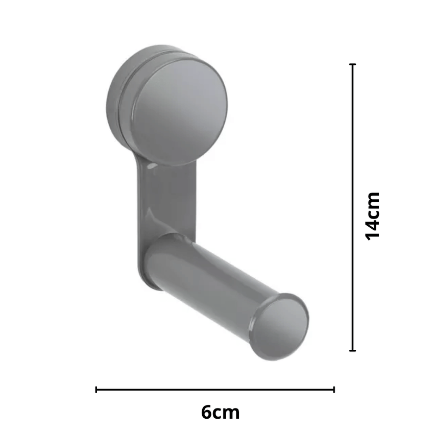 Suporte Para Papel Higiênico C/ Adesivo - Cinza - Arthi Arthi Inox - imagem 2