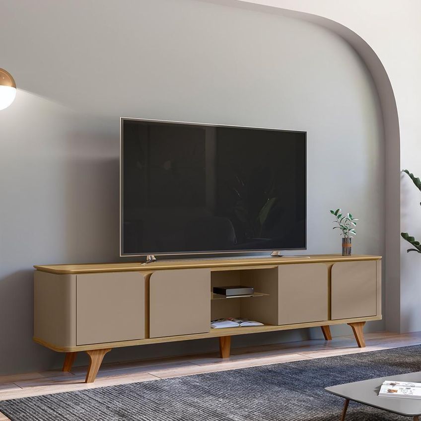 Rack Para TV Roma 60" 217cm MDP Hannover Fendi Casa D Móveis - imagem 5