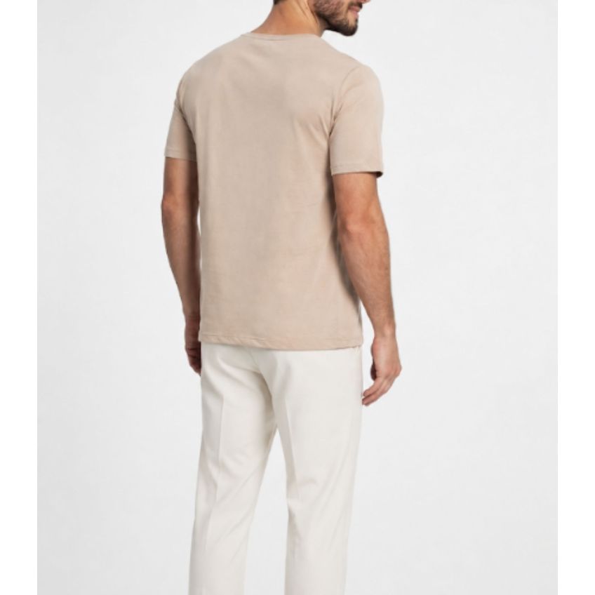 Camiseta Masculina Básica Em Meia Malha Diametro Marrom GG - imagem 2