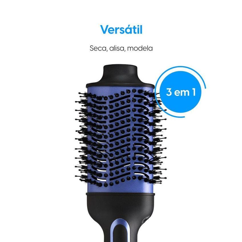 Escova Secadora Agile Glossy 3 Em 1 1300W Tecnologia Avançada Elgin Bivolt - imagem 2