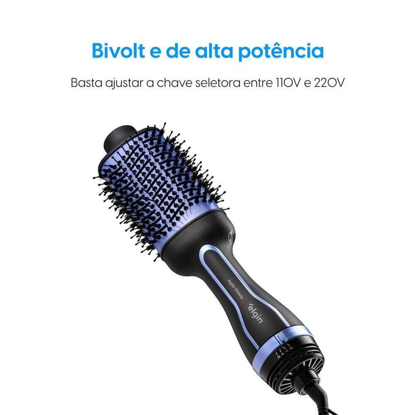 Escova Secadora Agile Glossy 3 Em 1 1300W Tecnologia Avançada Elgin Bivolt - imagem 3