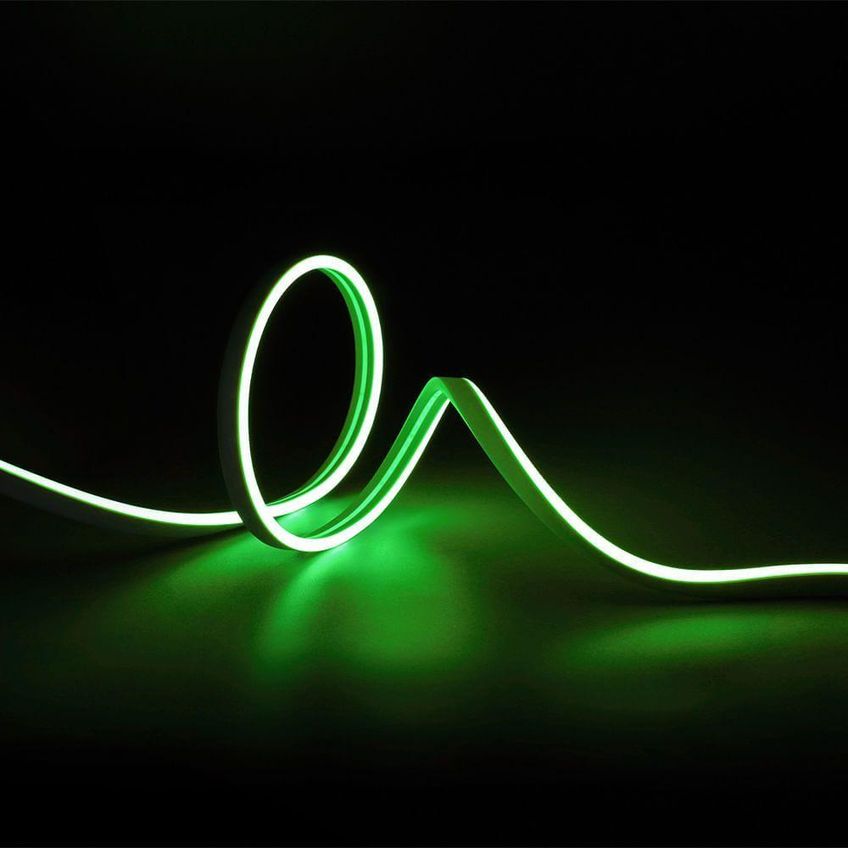 Fita Led Neon 5m 7w Verde 12v Para Sinalizações Em Baixa Tensão Elgin - imagem 2