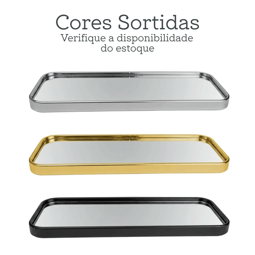 Bandeja Decorativa Retangular 1,5x10x29 Cores Sortidas Moment Moment Clink - imagem 4