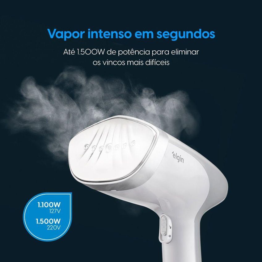 Vaporizador De Mão Elgin Steam Boost 1200w 400ml Vertical Antigotejamento 110v - imagem 3