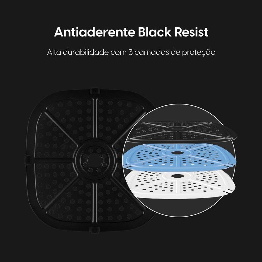 Fritadeira Air Fryer Sem Óleo Elgin Cinq Fry 5L 1500W Antiaderente 220V - imagem 4