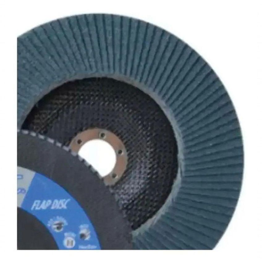 Disco Flap Reto 7 G80 Zirconio Para Desbaste E Limpeza Metálica Norton - imagem 3