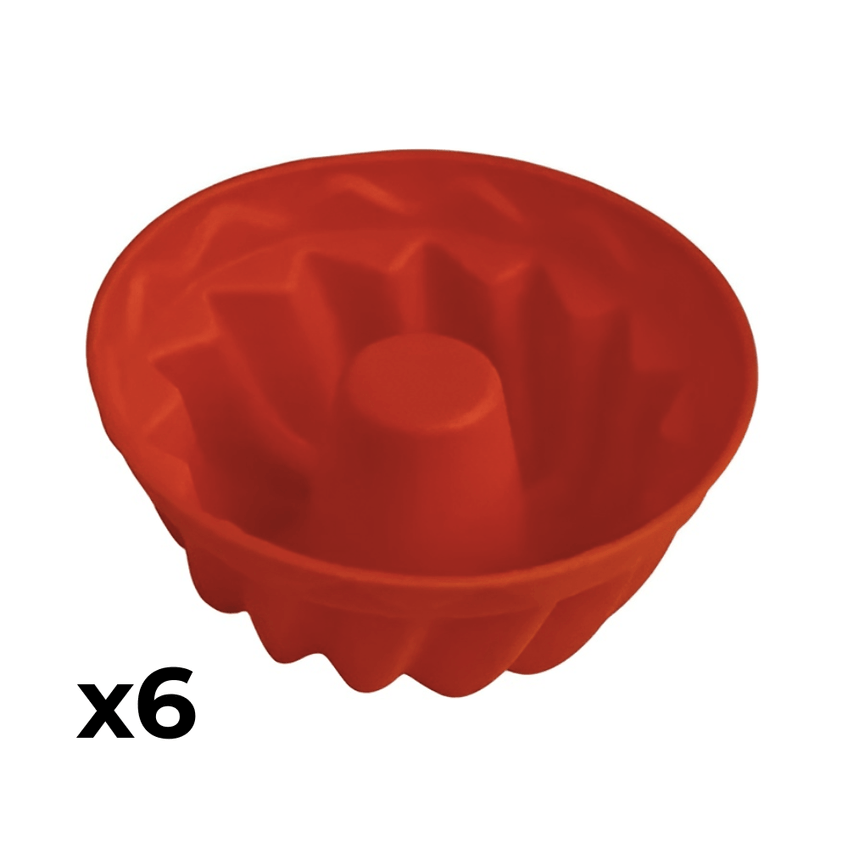 Kit 6 Mini Forminhas De Bolo Em Silicone - Clink Clink - imagem 3
