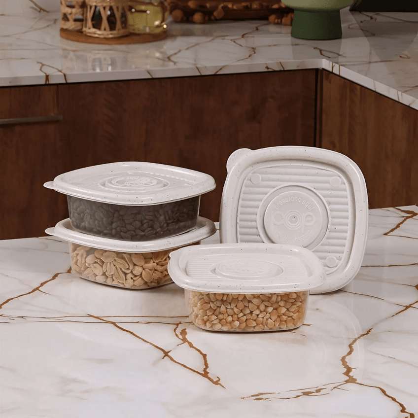 Conjunto Com 4 Potes Pop 400ml 14x14x9cm B 2 Plasutil - imagem 3