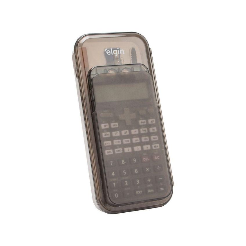 Calculadora Científica Elgin Kit Cálculos 240 Funções Display Duplo Preta - imagem 4