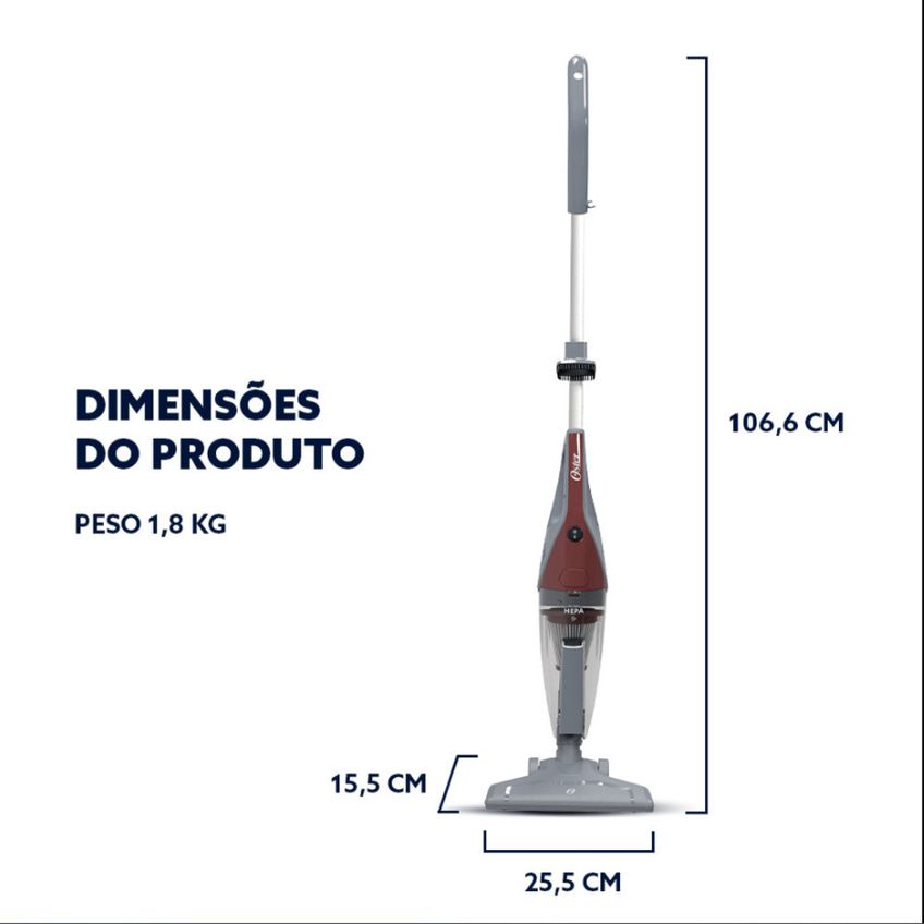 Aspirador De Pó Vertical Oster 2 Em 1 Oasp610 600w - imagem 5