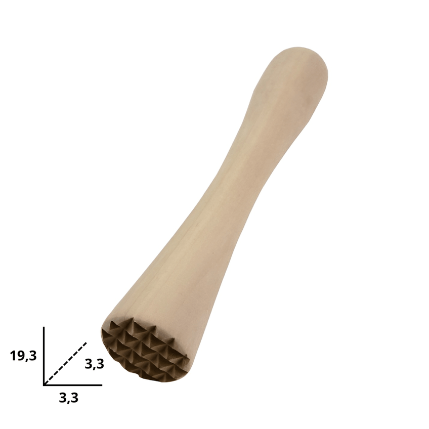 Socador Macerador Para Bebidas Em Madeira - 19,3x3,3x3,3 - Clink Clink - imagem 3