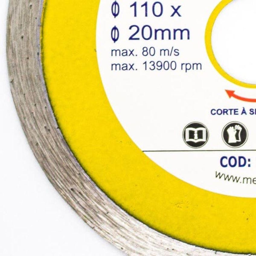 Disco De Corte Diamantado Liso 110x20mm Para Marmore Granito E Pedras Decorativas Melfi - imagem 3