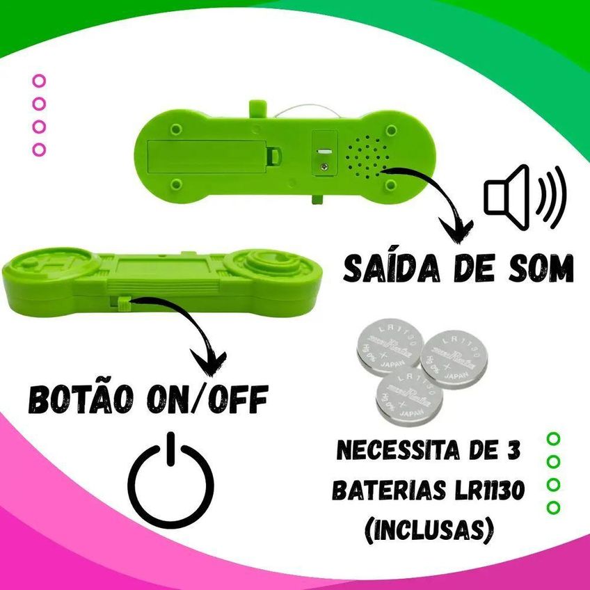 Brinquedo Educativo De Coordenação Motora Caminho Do Dinossauro Com Som Infantil Utimix - imagem 2