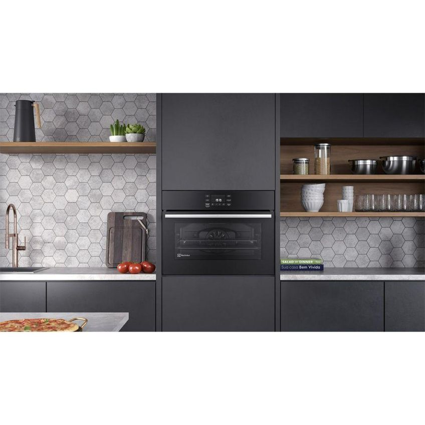 Forno De Embutir Elétrico Electrolux Oe5ea 50l Com Air Fryer E Touch 1771w Preto 220v - imagem 4