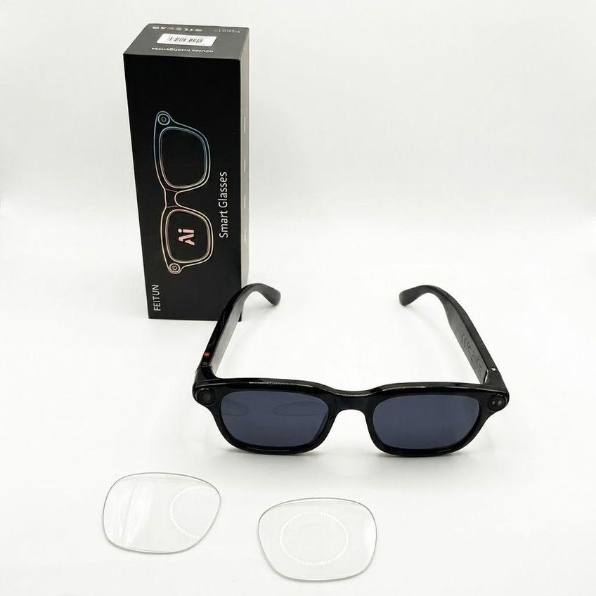 Óculos Inteligente Utimix Com Câmera HD Áudio Bluetooth Grava Vídeo E Foto Chamada Viva Voz Preto - imagem 3