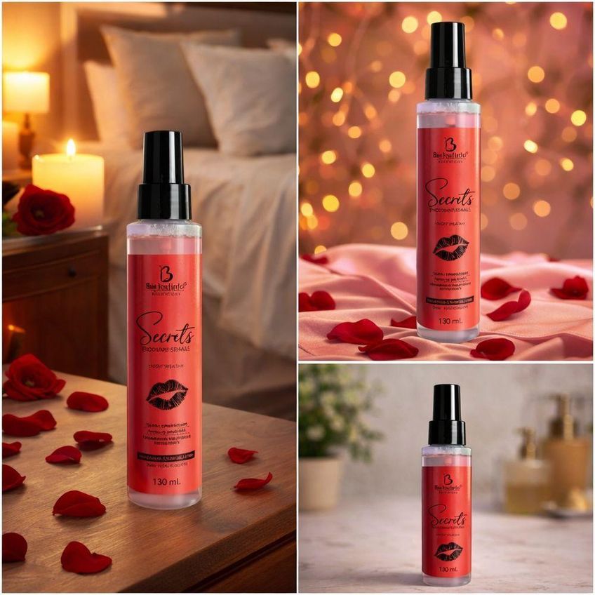 Body Splash Secrets Desodorante Colônia Perfume Corporal Feminino Fragrância Doce Suave Aconchegante - imagem 3