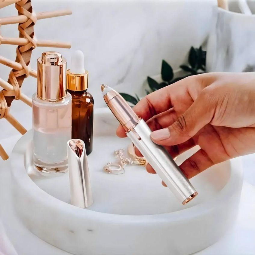 Caneta Depiladora Indolor Para Sobrancelhas Alta Precisão Feminina Rosto Buço Axilas Portátil Utimix - imagem 4