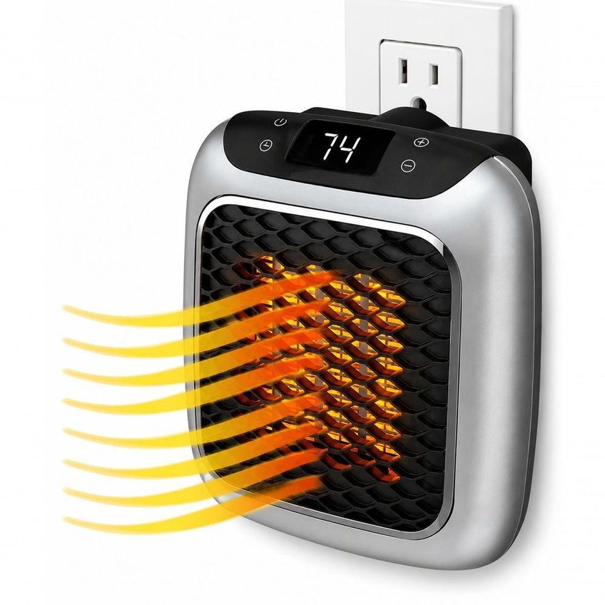 Mini Aquecedor Utimix 800w Display Digital Timer Termostato Silencioso Quarto Escritório 110v - imagem 3